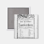 Plakatwerbung 'The Magic Flute' Magnet (Vorderseite/Rückseite)