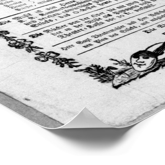 Plakatwerbung 'The Magic Flute' Poster (Ecke)