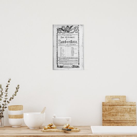 Plakatwerbung 'The Magic Flute' Poster (Küche)