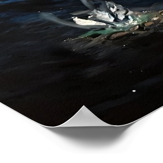 Plakatwerbung unter Wasser Poster (Ecke)