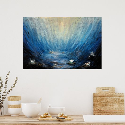 Plakatwerbung unter Wasser Poster (Küche)