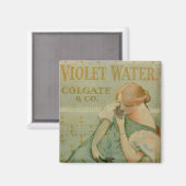 Plakatwerbung "Violet Water" von Colgate & Co Magnet (Vorderseite/Rückseite)