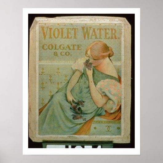 Plakatwerbung "Violet Water" von Colgate & Co Poster (Vorne)