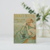Plakatwerbung "Violet Water" von Colgate & Co Postkarte (Stehend Vorderseite)