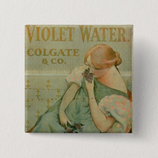 Plakatwerbung "violettes Wasser", durch Colgate u. Button (Vorderseite)