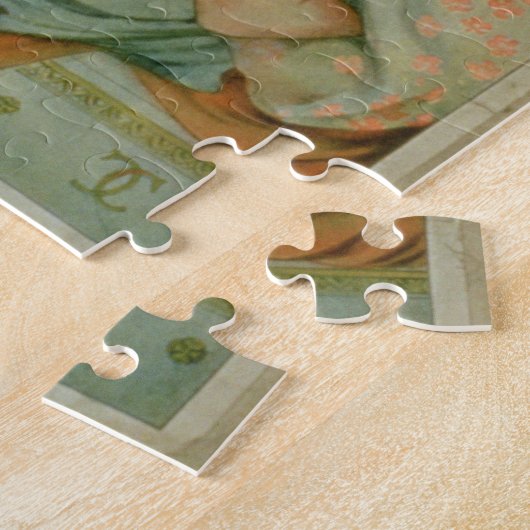 Plakatwerbung "violettes Wasser", durch Colgate u. Puzzle (Seite)