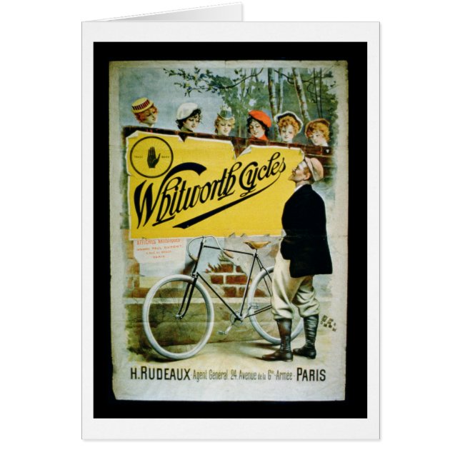 Plakatwerbung 'Whitworth Cycles', Paris (colo) (Vorne)
