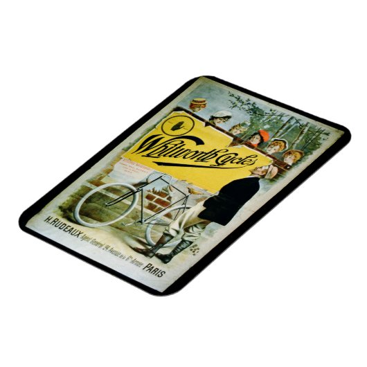 Plakatwerbung 'Whitworth Cycles', Paris (colo) Magnet (Linke Seite)