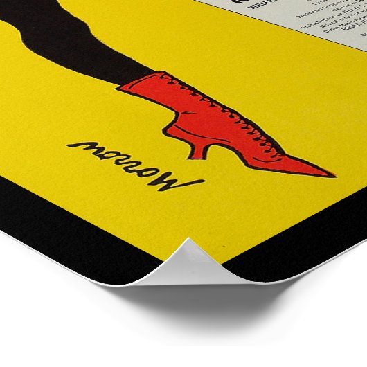 Plakatwiedergabe Redhead Broadway Musik Poster (Ecke)