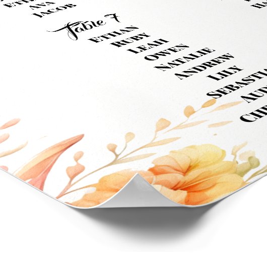 Plakatzeichen für Hochzeitsstifte Poster (Ecke)