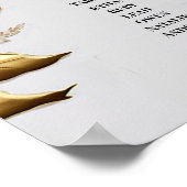 Plakatzeichen für Hochzeitsstifte Poster (Ecke)