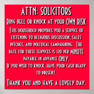 Plakatzeichen Poster