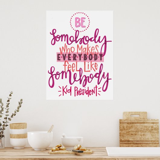 Plakatziffer des Kids-Präsidenten Poster (Küche)