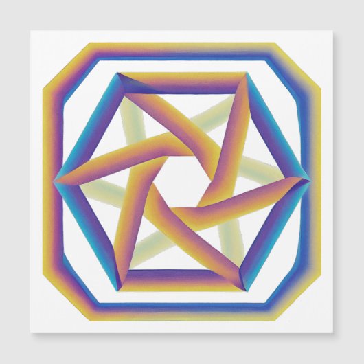 Plake 64 und die Hexagramme Großmagazin Magnetkarte (Vorderseite)