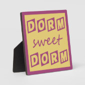Plakette "Dorm Sweet Dorm" Fotoplatte (Vorderseite)