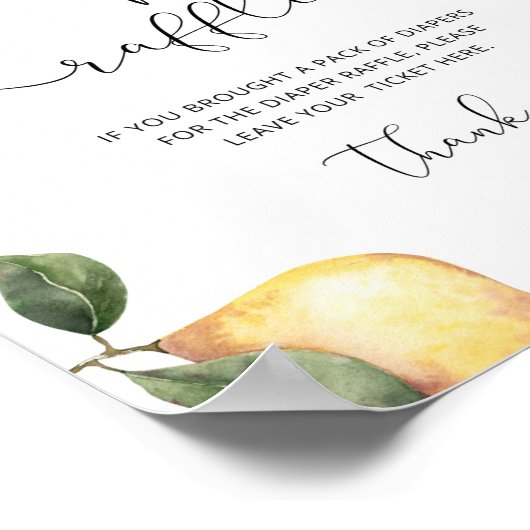 Plakette für Wasserfarben Poster (Ecke)