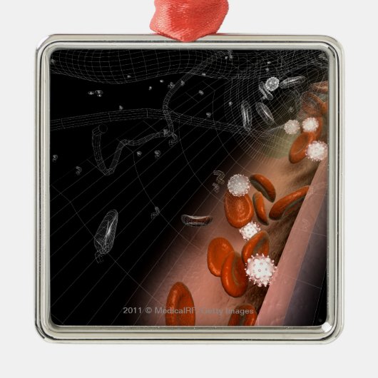 Plakette in den Arterien Ornament Aus Metall (Vorne)