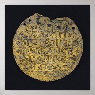 Plakette mit der Phrase Poster