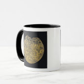 Plakette mit der Phrase Tasse (Vorderseite Links)