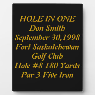 Plakette mit Text Fotoplatte