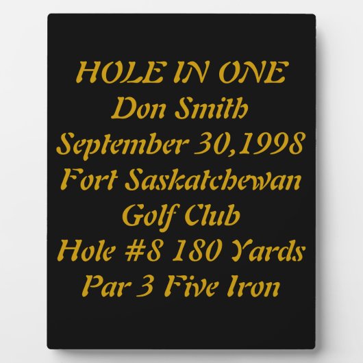 Plakette mit Text Fotoplatte (Vorderseite)