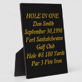 Plakette mit Text Fotoplatte (Seite)