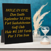 Plakette mit Text Fotoplatte (Seite)