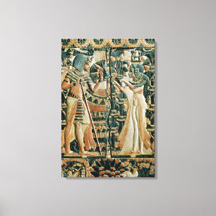 Plakette vom Deckel der Kistenvertretung Leinwanddruck