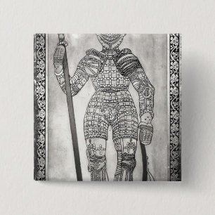 Plakette, welche die Rüstung von Jeanne d'Arc Button