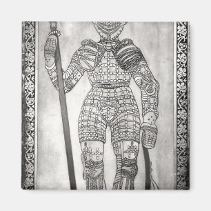 Plakette, welche die Rüstung von Jeanne d'Arc Magnet