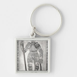 Plakette, welche die Rüstung von Jeanne d'Arc Schlüsselanhänger