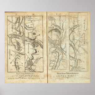 Plan 2 von Philadelphia nach New York Poster