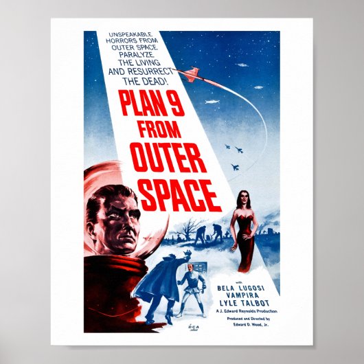 Plan 9 aus dem Weltraum (1957) Poster (Vorne)