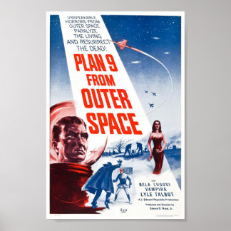 Plan 9 aus dem Weltraum Poster