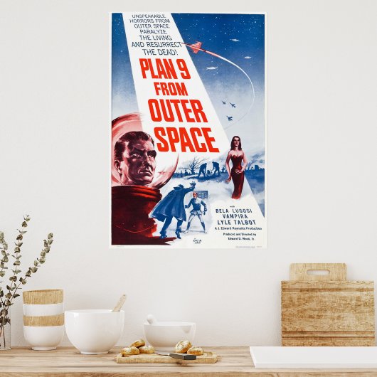 Plan_9_Aus dem Weltraum Poster (Küche)