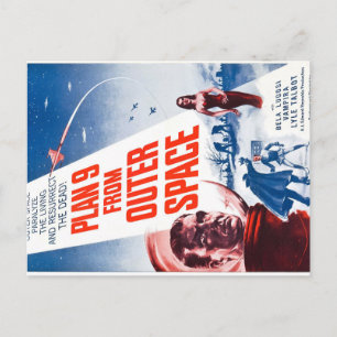 Plan 9 aus dem Weltraum Postkarte