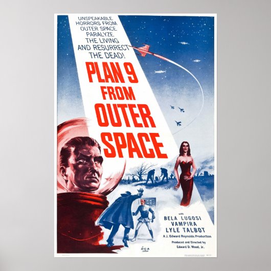 Plan 9 Aus dem Weltraumfilm Poster (Vorne)