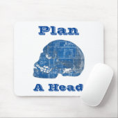 Plan A Kopf Humorisches Konzept Mousepad (Mit Mouse)