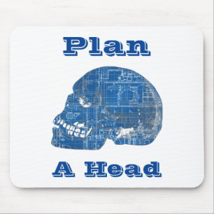 Plan A Kopf Humorisches Konzept Mousepad