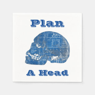 Plan A Kopf Humorisches Konzept Serviette