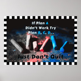 "Plan A" Positives Wall Art Poster