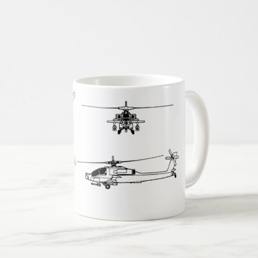 Plan AH-64 Kaffeetasse (VorderseiteRechts)