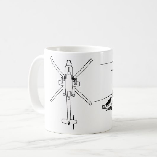 Plan AH-64 Kaffeetasse (Vorderseite Links)