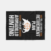 Plan Armadillo Possum Jagd Hun Fleecedecke (Vorderseite (Horizontal))