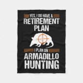 Plan Armadillo Possum Jagd Hun Fleecedecke (Vorderseite)