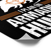 Plan Armadillo Possum Jagd Hun Poster (Ecke)