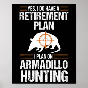 Plan Armadillo Possum Jagd Hun Poster