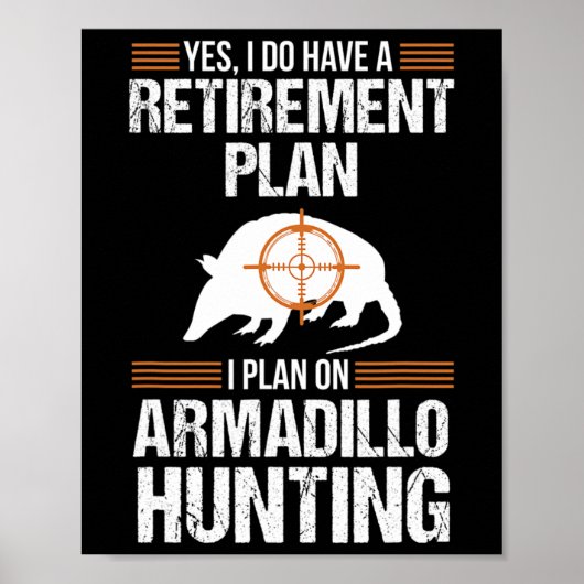 Plan Armadillo Possum Jagd Hun Poster (Vorne)