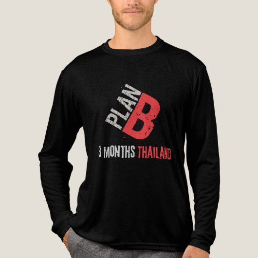 Plan B is Thailand Tri-Blend Shirt (Vorderseite)