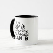 Plan B Quotes Kaffeezubereitung Tasse (Vorderseite Links)